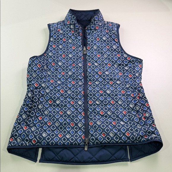 Peter Millar Jackets & Blazers - Peter Millar Blue Geometric Reversible Vest Size S